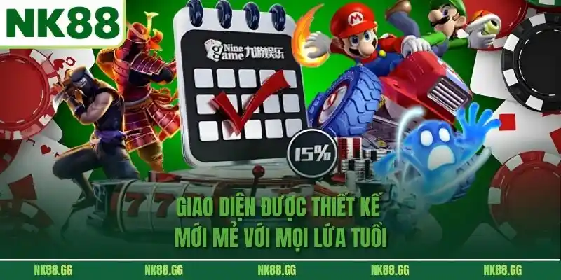 Giao diện được thiết kế mới mẻ với mọi lứa tuổi