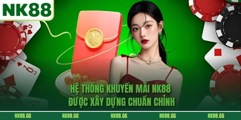 Hệ thống Khuyến Mãi nk88 được xây dựng chuẩn chỉnh