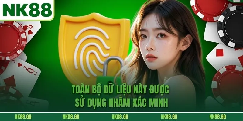 Toàn bộ dữ liệu này được sử dụng nhằm xác minh
